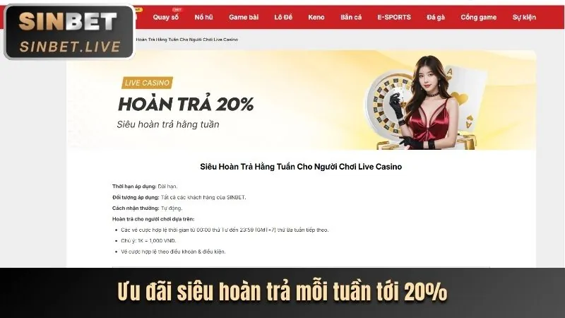 Hoàn trả hàng tuần Happyluke